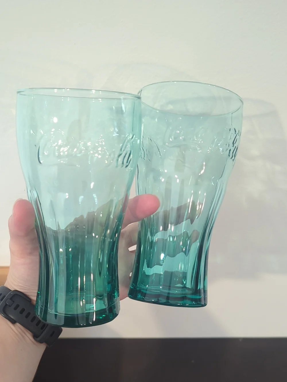 Vintage McDonalds Coca Cola Glasses 2011 Libby Tumblers Highball 16 oz set of 2